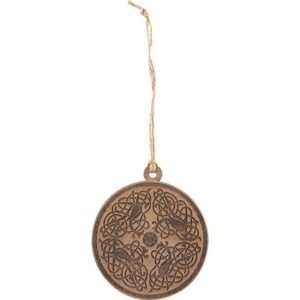 Celtic Beast Knotwork Wooden Christmas Ornament