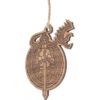 Knight and Dragon Wooden Christmas Ornament
