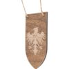 Heraldic Eagle Banner Wooden Christmas Ornament