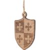 Medieval Quartered Cross Shield Christmas Ornament