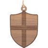Medieval Crossed Shield Christmas Ornament