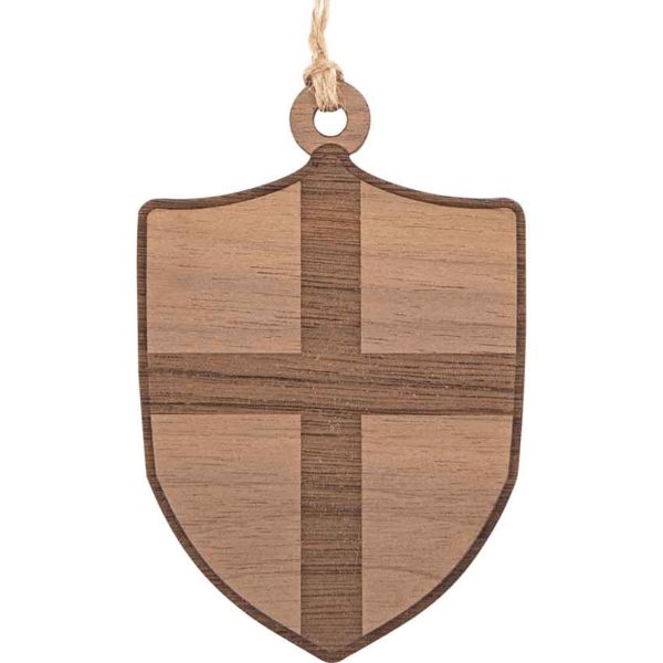 Medieval Crossed Shield Christmas Ornament