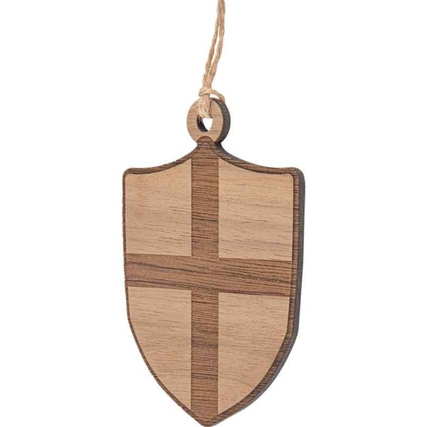 Medieval Crossed Shield Christmas Ornament