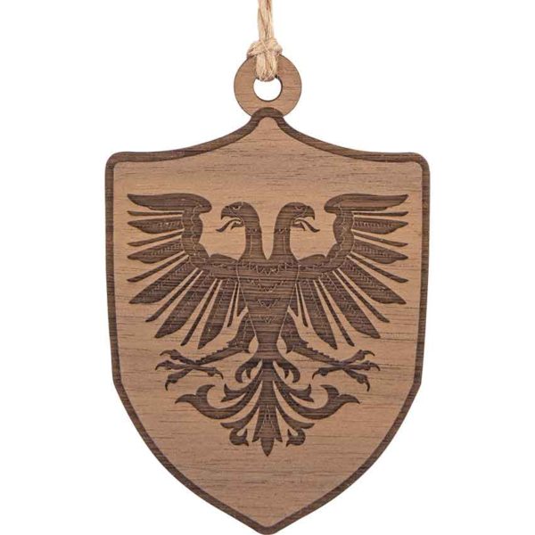 Medieval Double Eagle Shield Christmas Ornament
