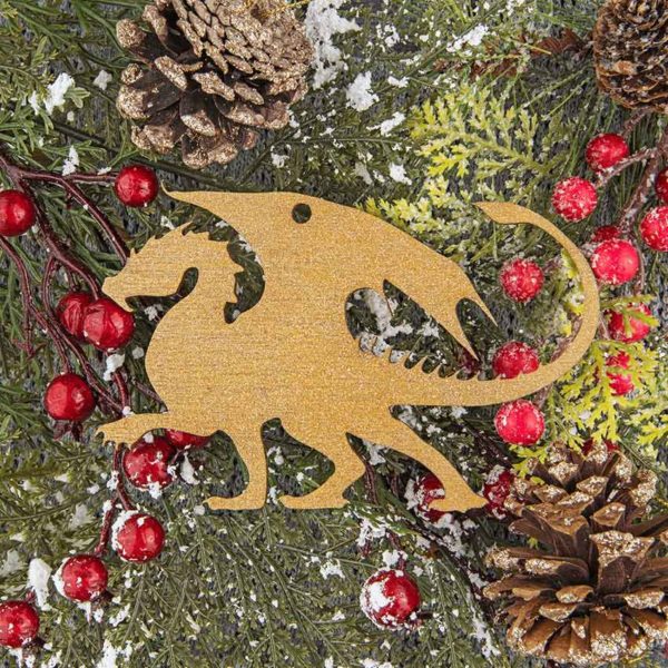 Dragon Passant Christmas Ornament