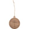 Ring and Tree of Gondor Wooden Christmas Ornament