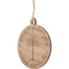 Ring and Tree of Gondor Wooden Christmas Ornament