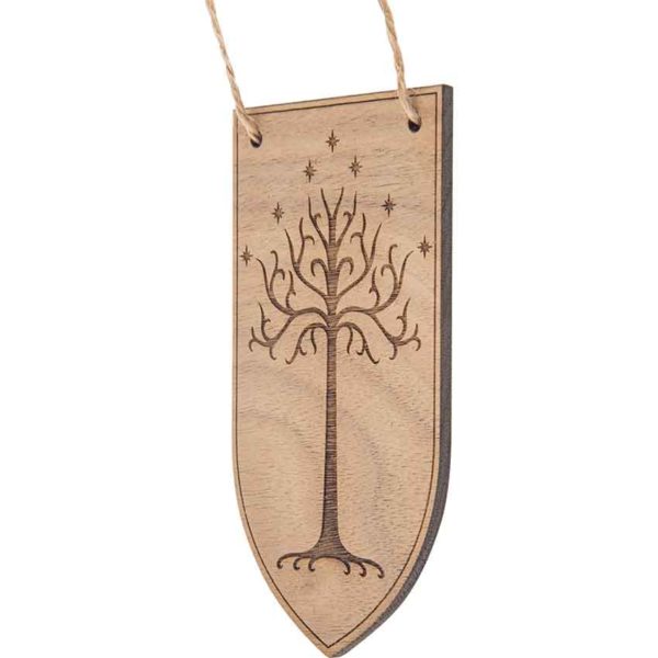 Tree of Gondor Banner Style Christmas Ornament