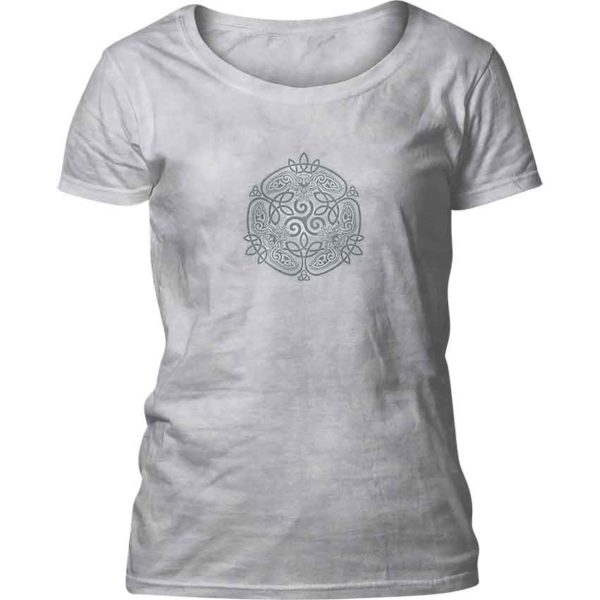 Celtic Owl Womens Scoop Neck T-Shirt