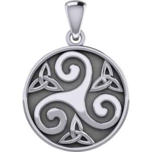 Silver Celtic Triskele Pendant