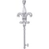 Silver Fleur-de-lis Key Pendant