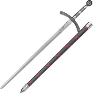 Silver Hugues De Payen Crusader Sword