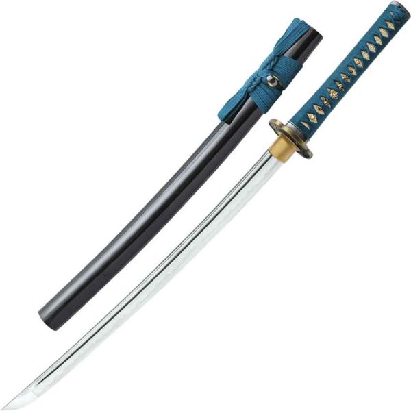 Shikoto Longquan Teal Wakizashi