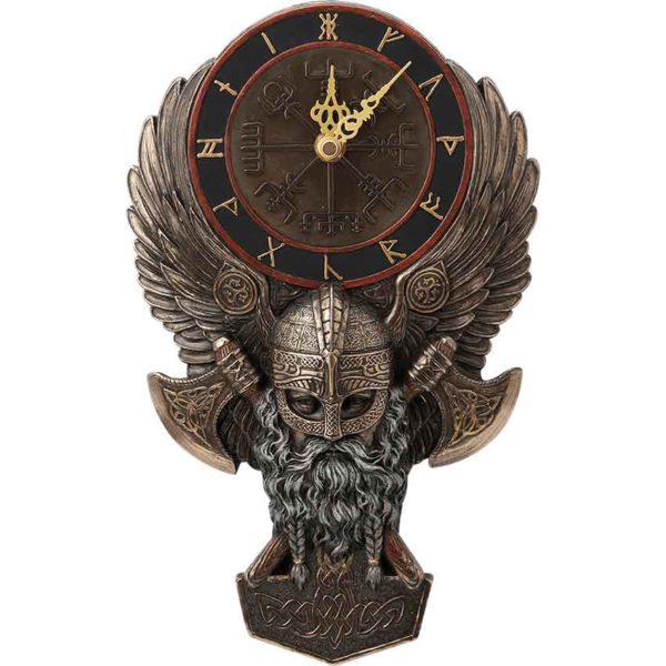 Winged Viking Wall Clock
