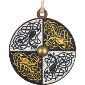 Celtic Bird Shield Christmas Ornament