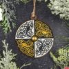 Celtic Bird Shield Christmas Ornament
