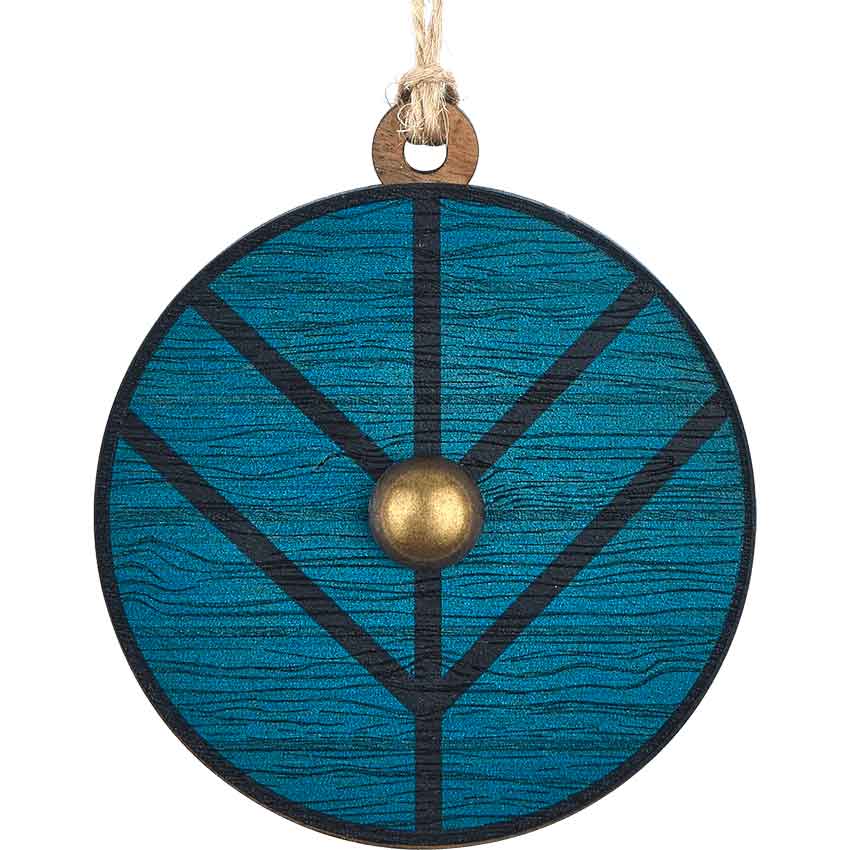 Viking Shield Maiden Christmas Ornament