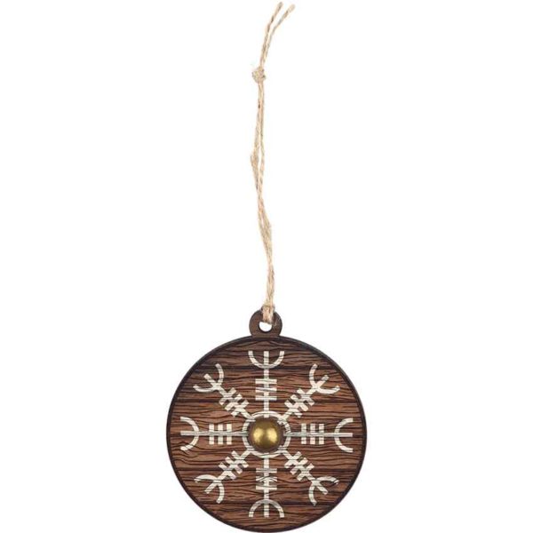 Helm of Awe Viking Shield Christmas Ornament