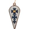 Templar Cross Kite Shield Christmas Ornament