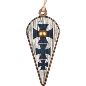 Templar Cross Kite Shield Christmas Ornament