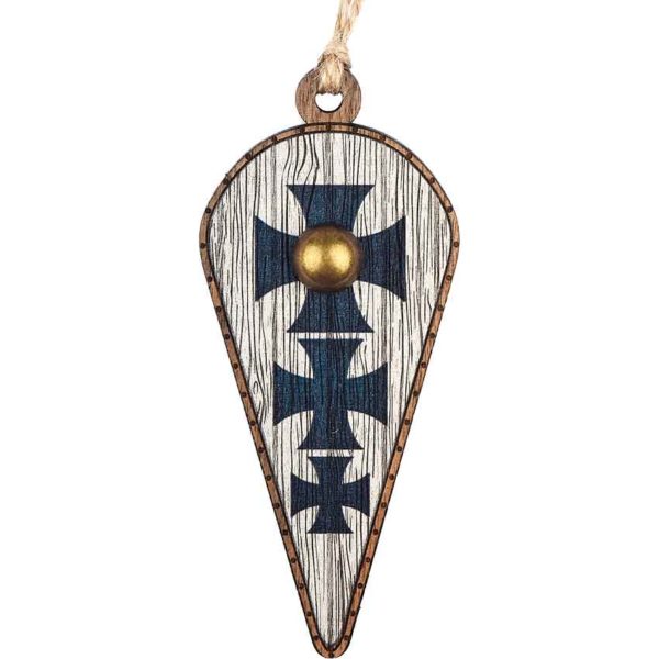 Templar Cross Kite Shield Christmas Ornament