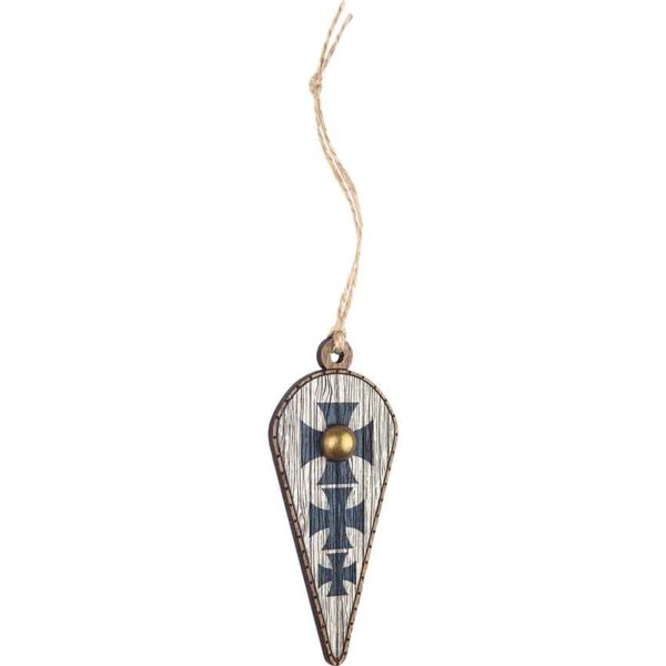 Templar Cross Kite Shield Christmas Ornament