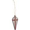 Crusader Cross Kite Shield Christmas Ornament