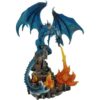 Fire Breathing Blue Dragon Statue