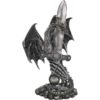Silver Dragon with Treasure Sword Statue