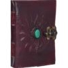 Turquoise Sun and Moon Leather Journal