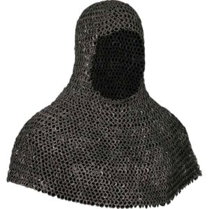 Riveted Battle Worn Aluminum Chainmail Coif