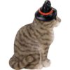 Witch Tabby Cat Statue