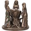 Triple Goddess with Stump Candle Holder