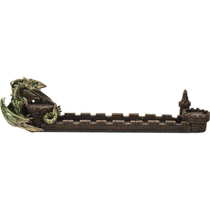 Dragon on Castle Tray Incense Burner