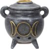 Triple Moon Cauldron Backflow Incense Burner