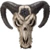 Pentacle Ram Skull Plaque