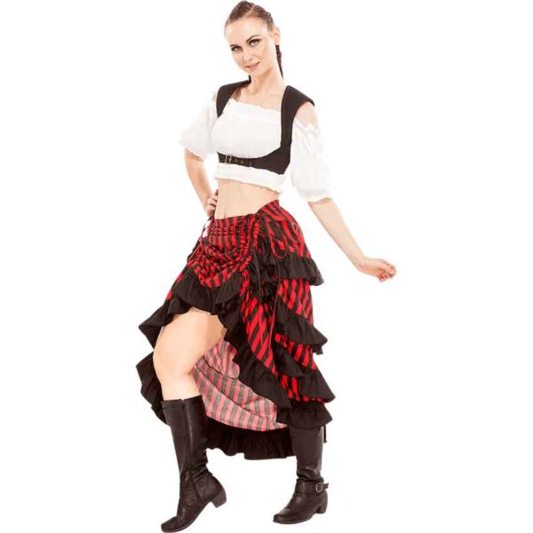 Minerva Striped Pirate Skirt