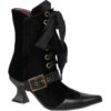 Velveteen Witch Ankle Boots
