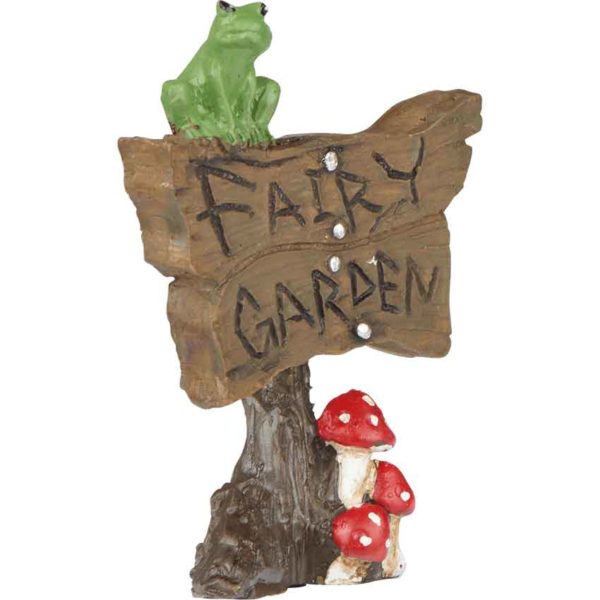 Fairy Garden Sign Statue with Stake