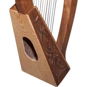 12 String Baby Walnut Harp with Knotwork