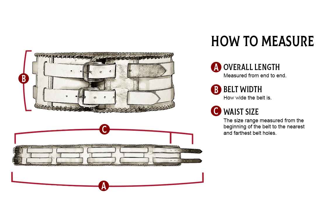 Leather Belt Size Guides and Colour Chart – Anvil Hide