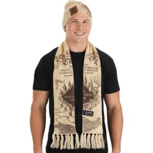 Marauders Map Knit Hat and Scarf