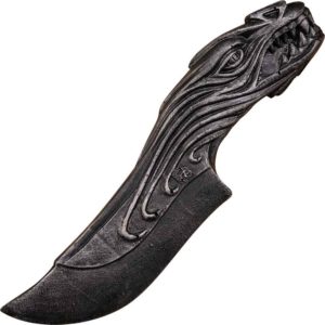 Dragon LARP Throwing Knife - Black