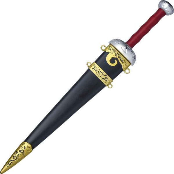 Roman Sword with Black and Gold Sheath