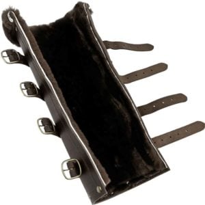 Fur Lined Long Leather Frog
