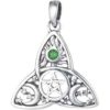 Emerald Celestial Triquetra Pendant