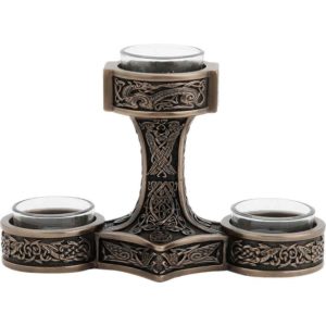 Mjolnir Triple Tealight Candle Holder