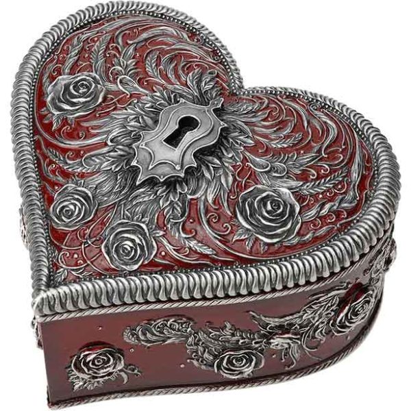 Heart and Key Trinket Box