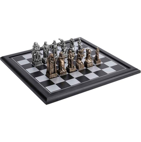 Nordic Viking Chess Set with Board