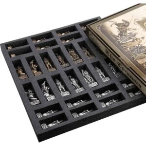 Nordic Viking Chess Set with Board